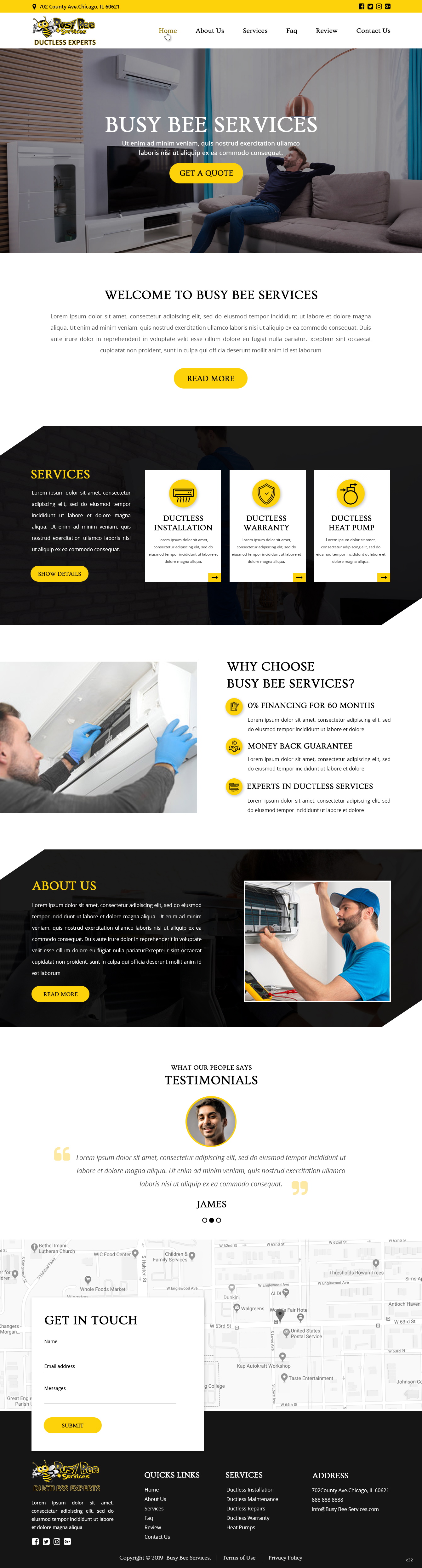 Web-Design von pb für Busy Bee Services | Design #23315667