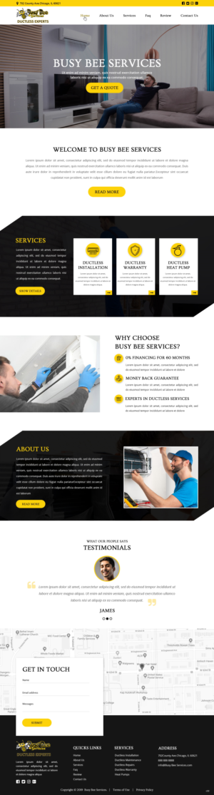 Web-Design von pb für Busy Bee Services | Design: #23315667