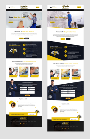 Web Design by pb for Busy Bee Services | Design: #23315670