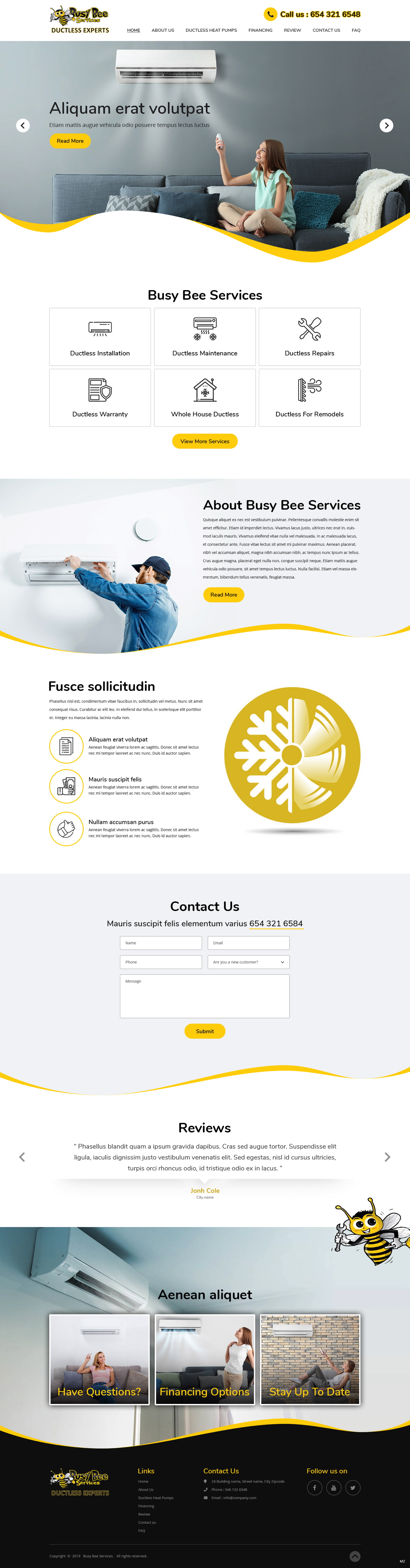 Web Design by pb for Busy Bee Services | Design #23315672