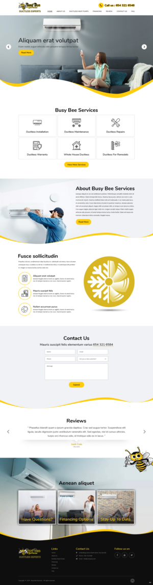 Web Design by pb for Busy Bee Services | Design: #23315672