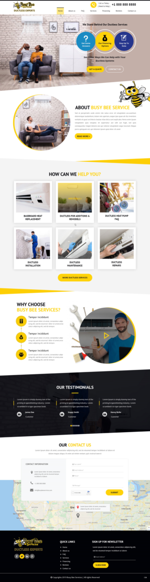 Web Design by pb for Busy Bee Services | Design: #23315674