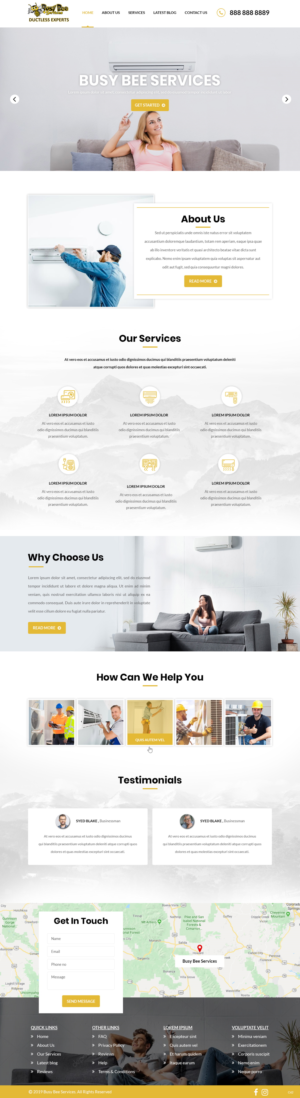 Web Design by pb for Busy Bee Services | Design: #23315675