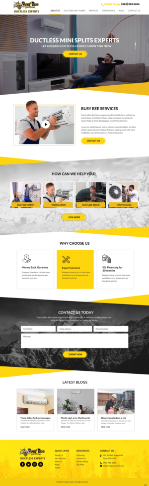 Web Design by pb for Busy Bee Services | Design: #23315676