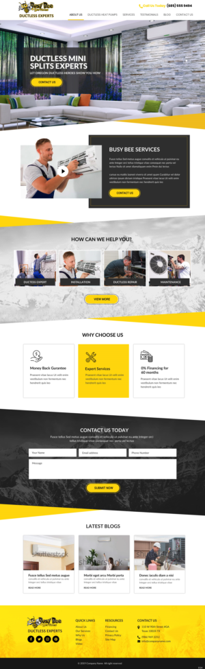 Web Design by pb for Busy Bee Services | Design: #23315677