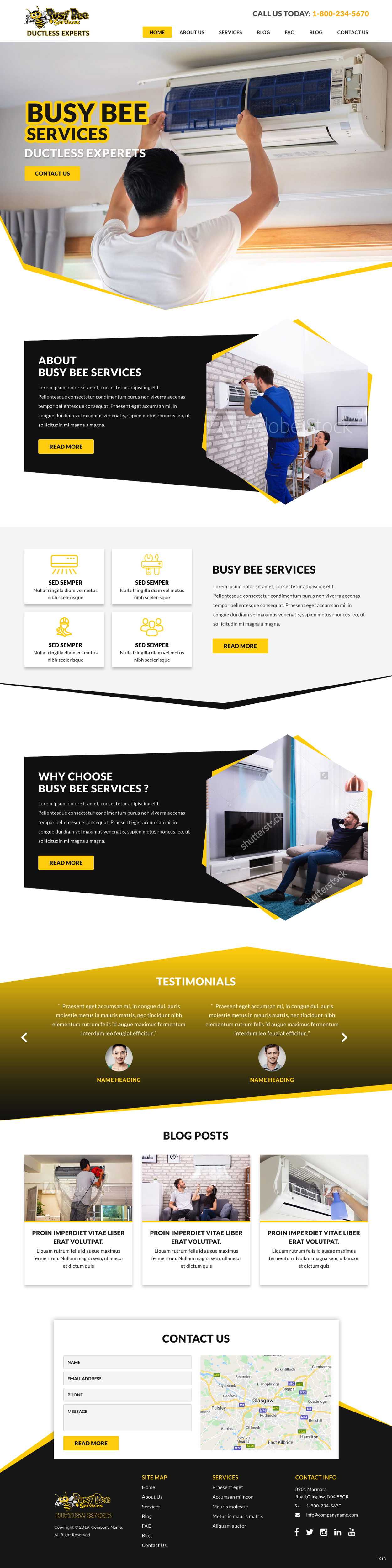 Web Design by pb for Busy Bee Services | Design #23324697