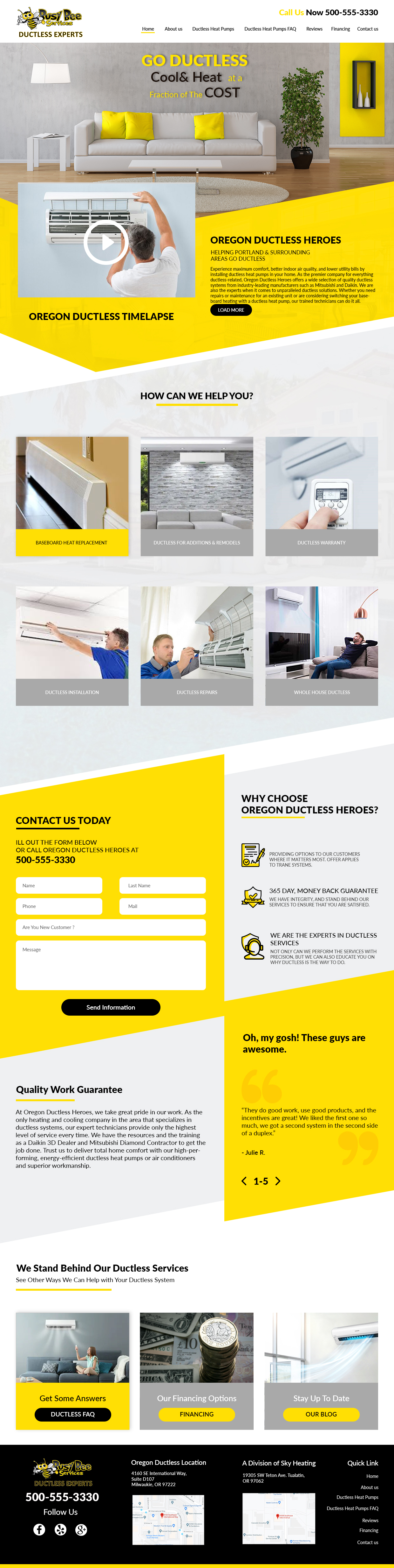 Web-Design von Gexton für Busy Bee Services | Design #23315112