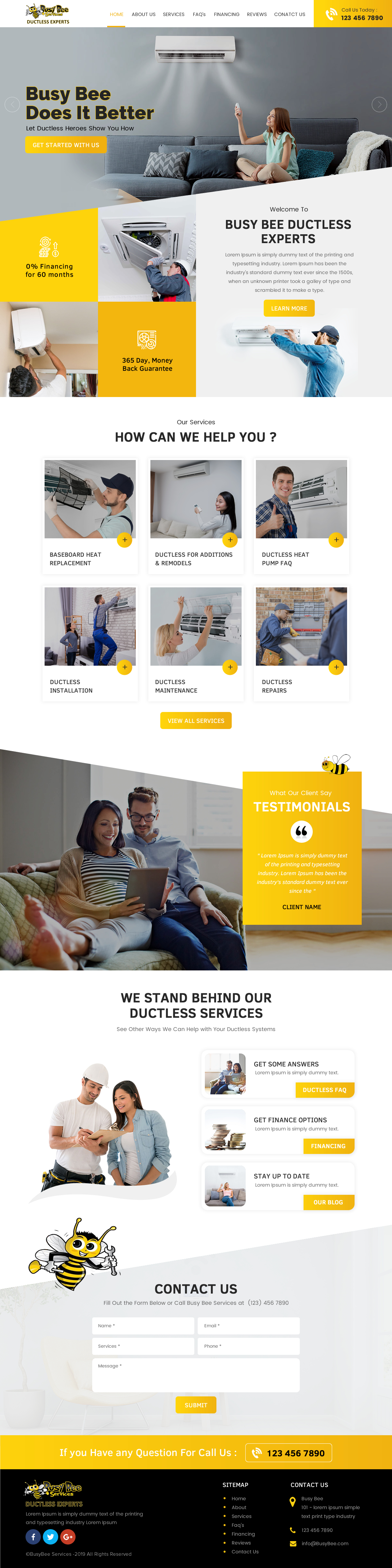 Web-Design von rightway für Busy Bee Services | Design #23316224
