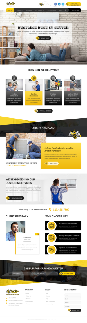 Web-Design von rightway für Busy Bee Services | Design: #23316225