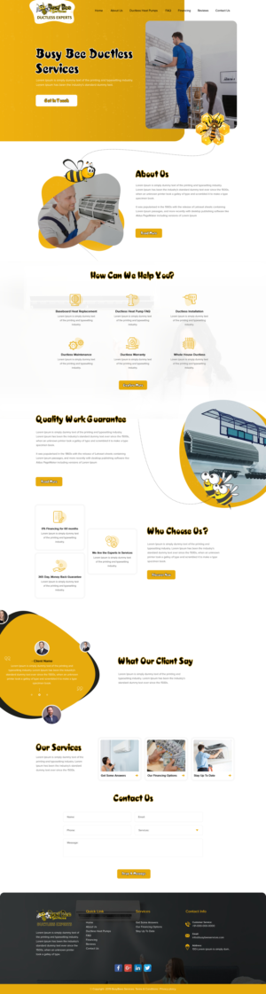 Web-Design von rightway für Busy Bee Services | Design: #23319313