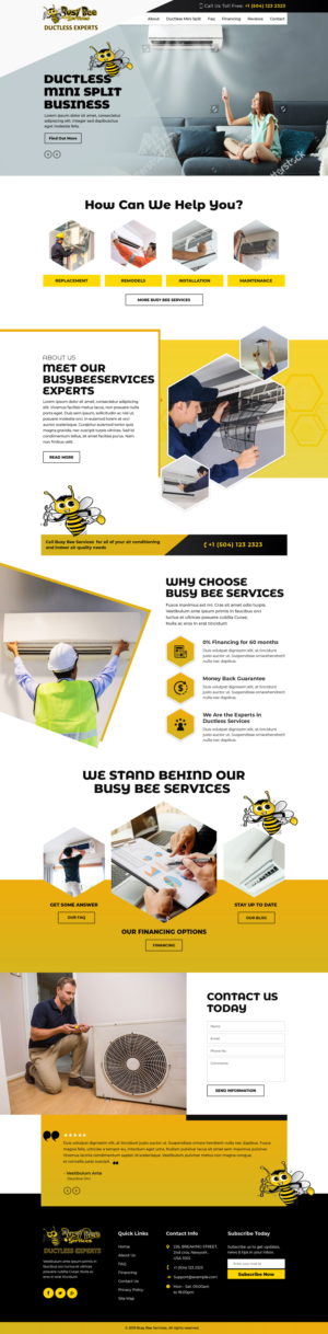 Web-Design von sai.designer87 für Busy Bee Services | Design: #23330993