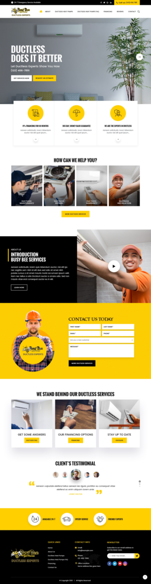 Web-Design von nzdesigners für Busy Bee Services | Design: #23315942
