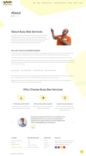 Web-Design von Bharanikumars für Busy Bee Services | Design: #23337583