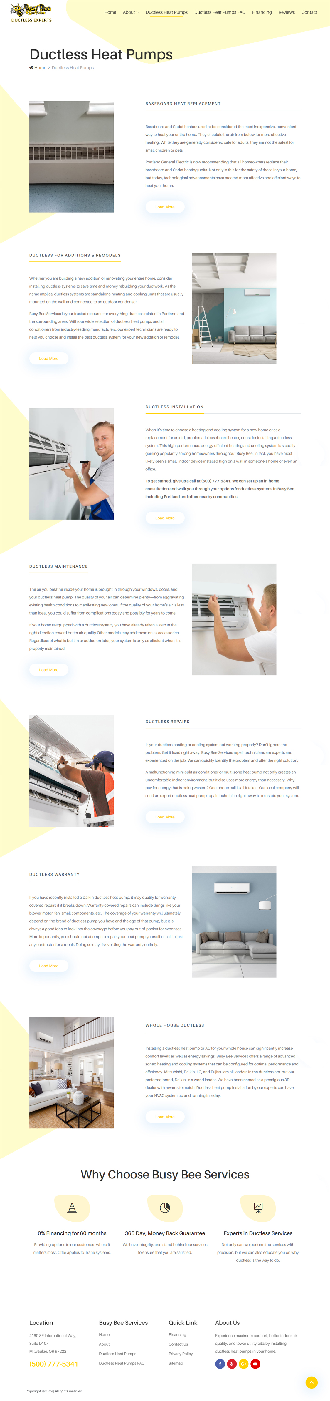 Web Design by Bharanikumars for Busy Bee Services | Design #23344109