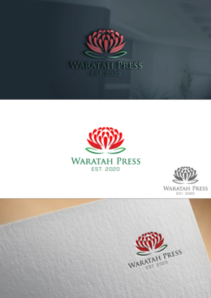 Waratah Press (est. 2020) | Logo Design by DesIcon