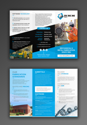 North Carolina maufacturing company needs a trifold flyer to give potential clients. | Flyer Design by ecorokerz