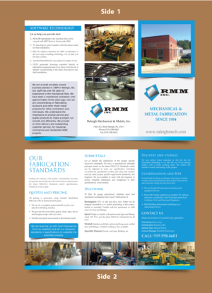 North Carolina maufacturing company needs a trifold flyer to give potential clients. | Flyer Design by meet007