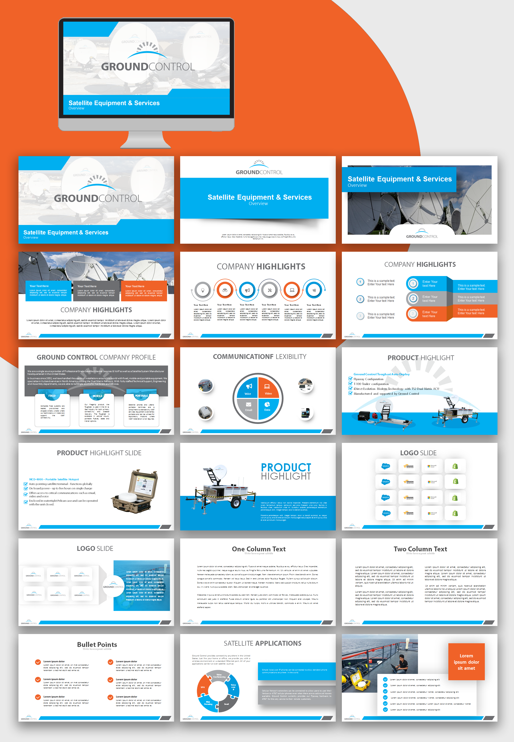 Diseño de PowerPoint por IndreDesign para Ground Control | Diseño #23315407