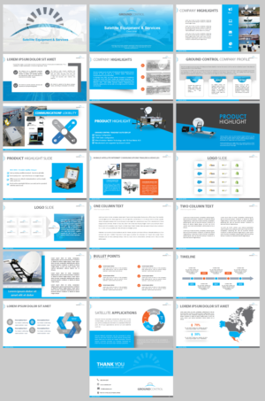 Satellite Communications company looking to create new product PowerPoint slides. | Design de PowerPoint par IndreDesign