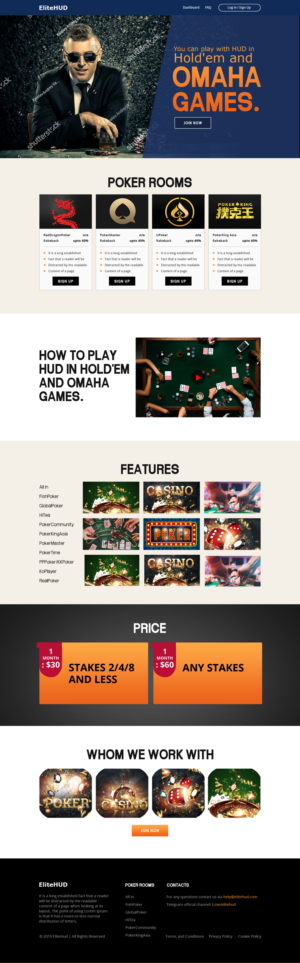 EliteHUD website (https://elitehud.com) re-design | Diseño Web por sai.designer87