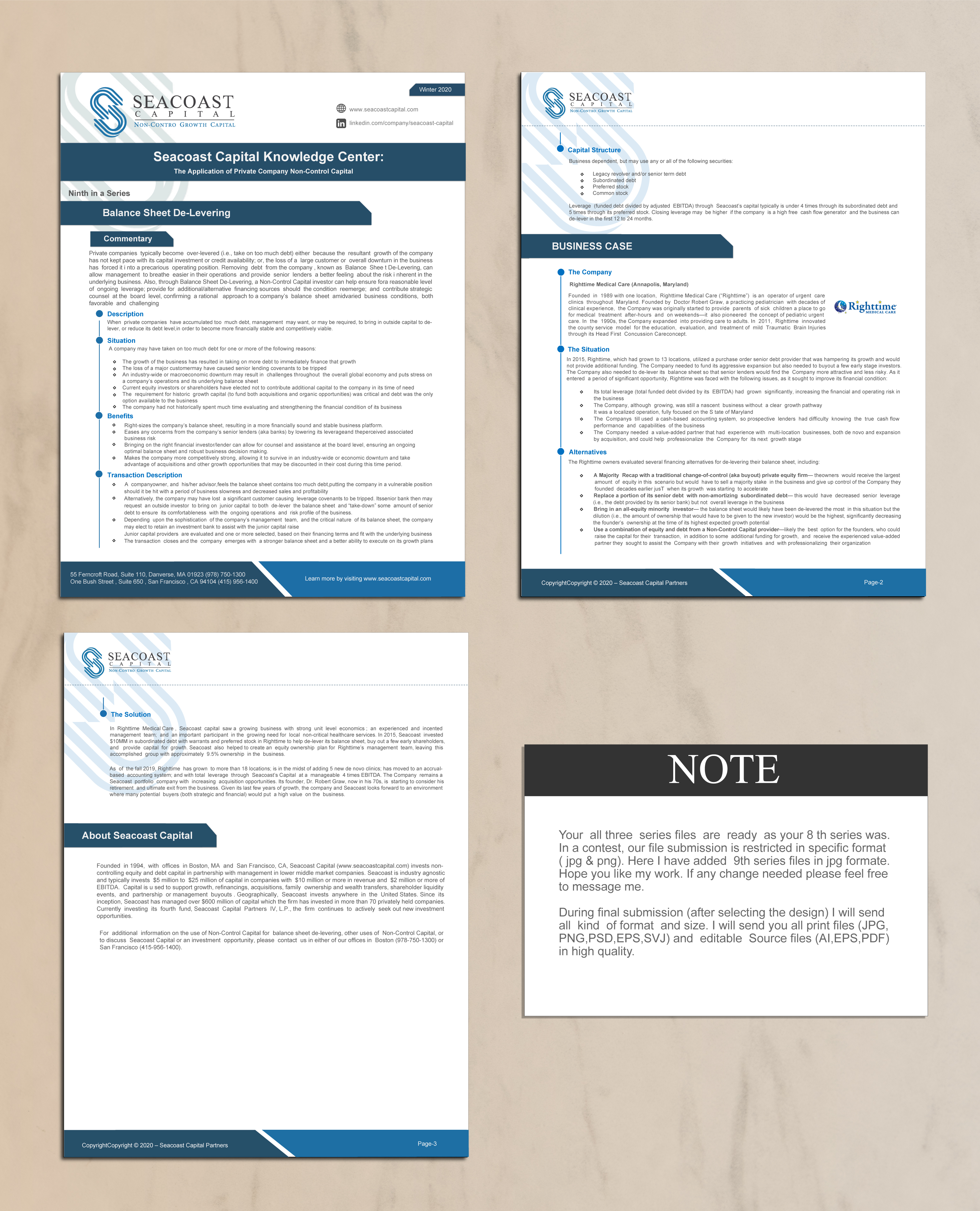 Graphic Design by Min2 for Seacoast Capital | Design #23330104