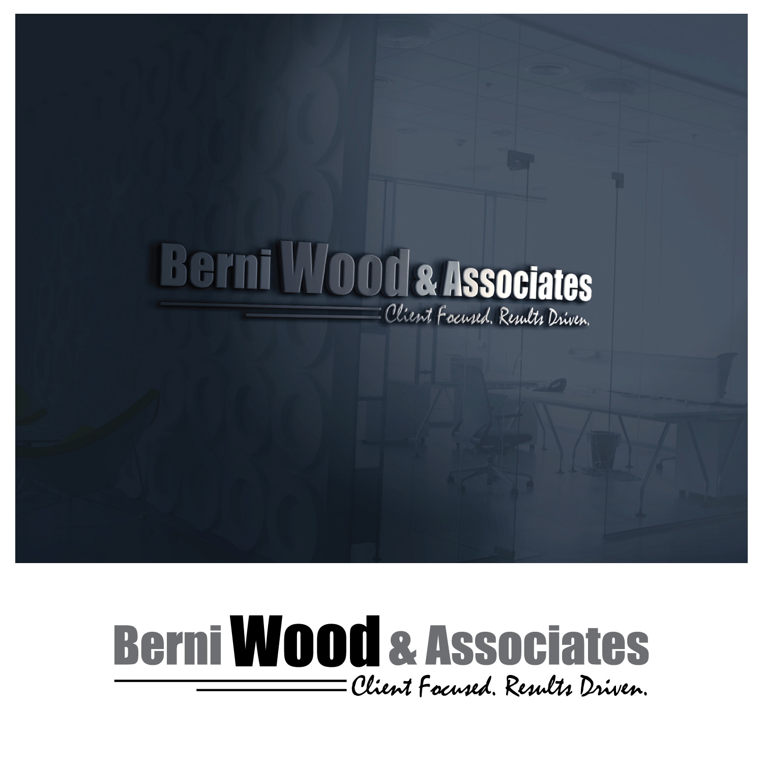 Logo Design by GODDREAMCREATION for Berni Wood & Associates | Design #23341014