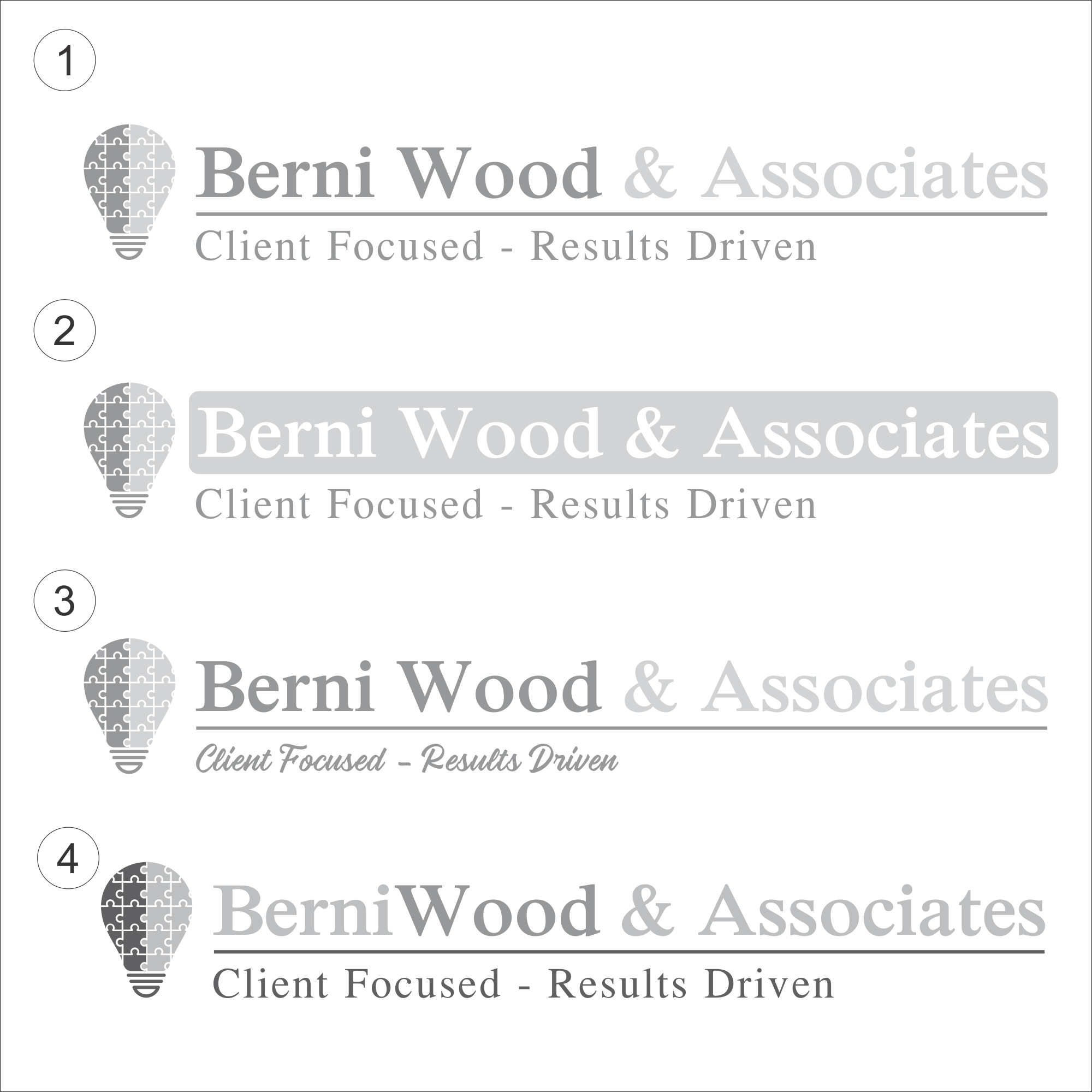 Logo Design by Elnibras Studio for Berni Wood & Associates | Design #23333812