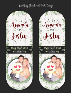 Wedding Skateboard Deck Design | Graphic Design by SAI DESIGNS