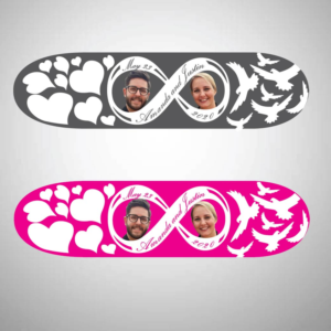 Wedding Skateboard Deck Design | Graphic Design by 75-R-P-Z