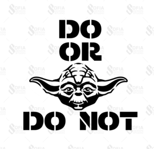 Yoda Stencil + text | Graphic Design by SofiaDesignStudio