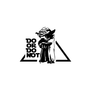 Yoda Stencil + text | Graphic Design by ThiagoB