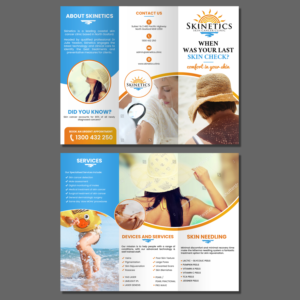 Skin cancer clinic services trifold brochure | Broschüren-Design von aspiremedia
