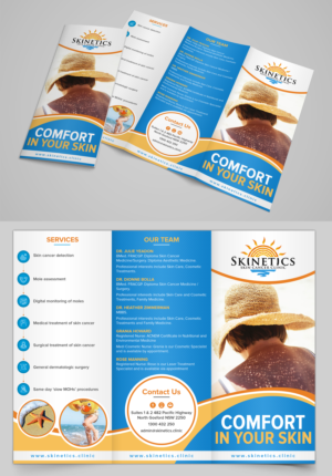 Skin cancer clinic services trifold brochure | Broschüren-Design von SAI DESIGNS