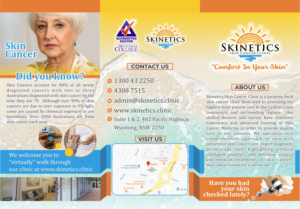 Skin cancer clinic services trifold brochure | Broschüren-Design von Ahmed Graphics