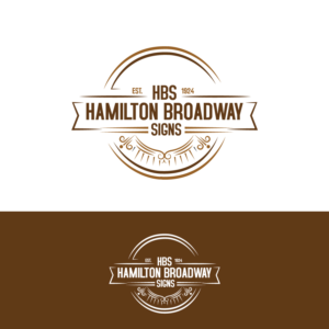 Hamilton Broadway Signs | Logo Design by Graphic Bricks