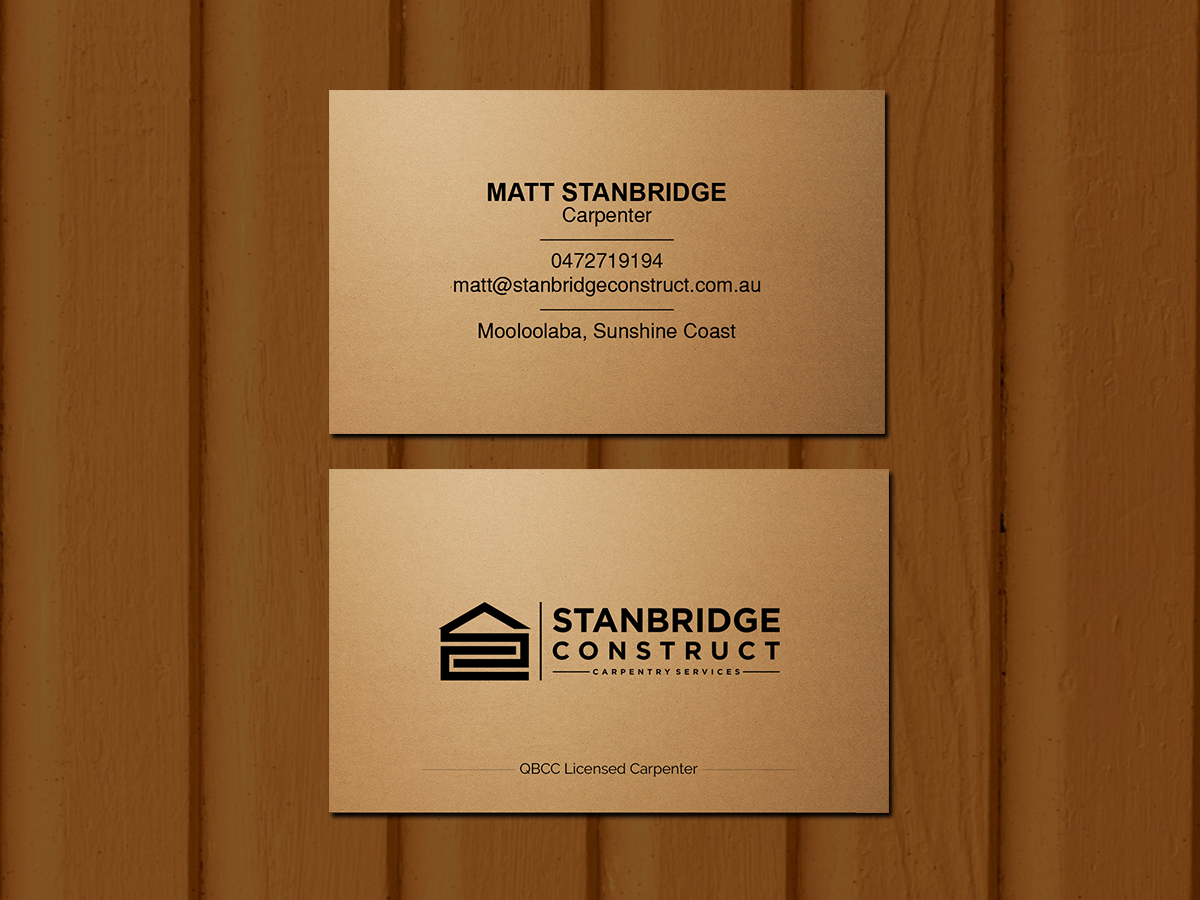 Business Card Design by Creations Box 2015 for Stanbridge Construct | Design #23341426
