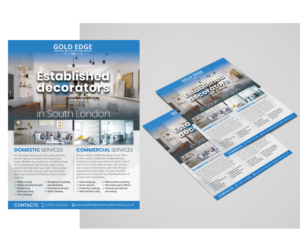 Flyer Design by Ultimate Art for Gold edge painting and decorating  | Design: #23342494