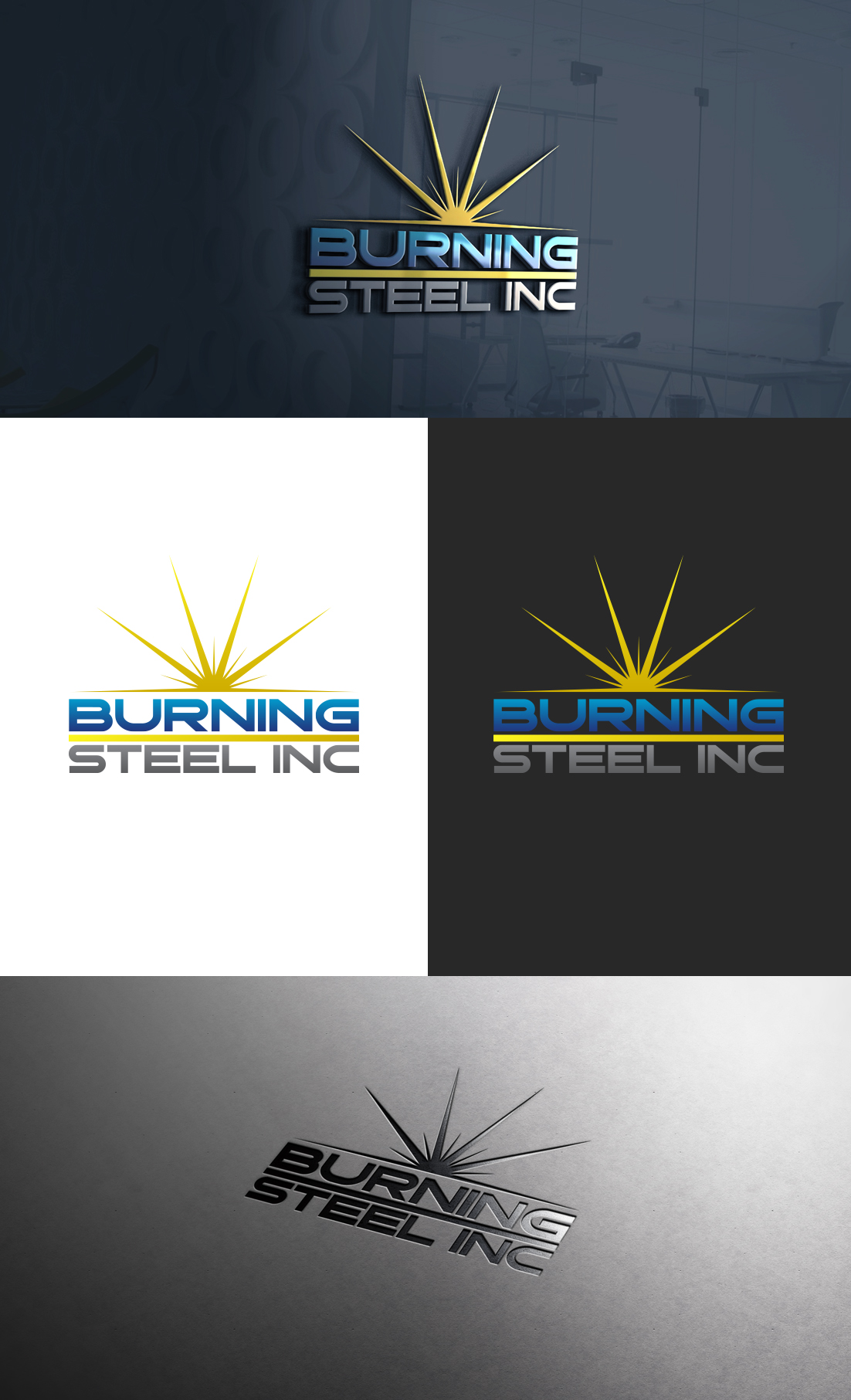 Logo Design by GLDesigns for Burning Steel Inc. | Design #23344233
