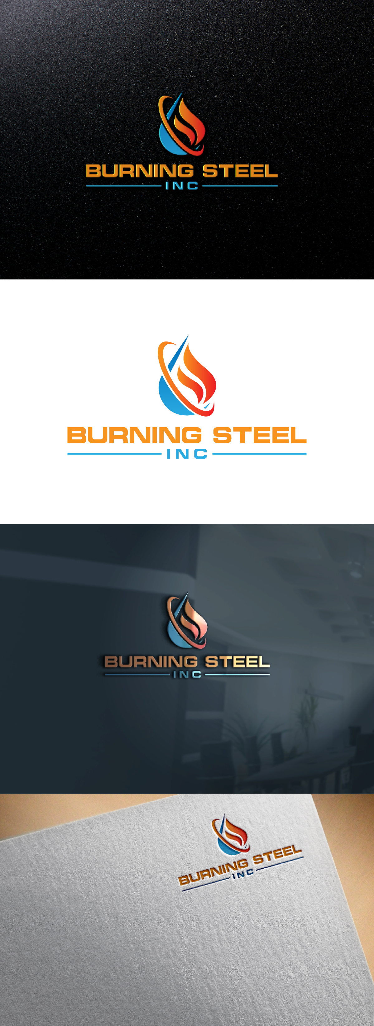 Logo-Design von Create 3 für Burning Steel Inc. | Design #23347987