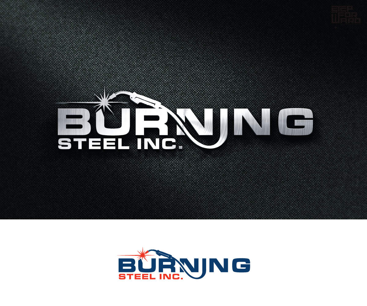 Logo Design by step forward 2 for Burning Steel Inc. | Design #23347331