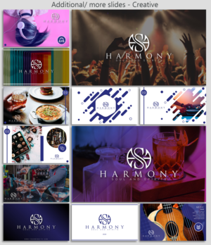 PPT template for HSS.  Whiskey, wine, food, drink and music.  Moments in time | PowerPoint Design by Luvinda