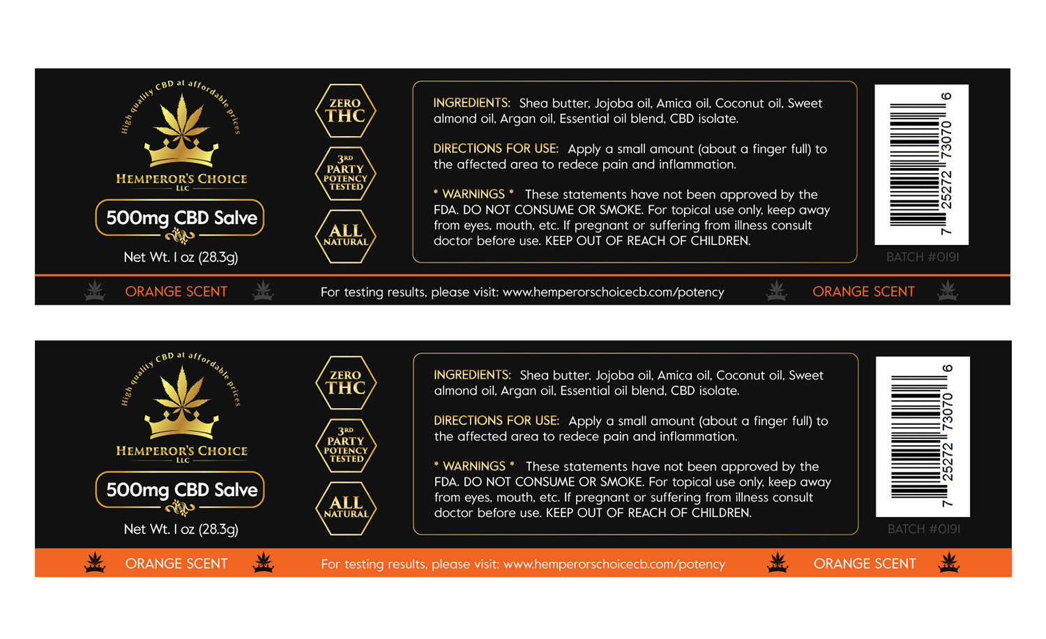 Label Design by Valtti Design for Hemperor’s Choice Llc | Design #23340665