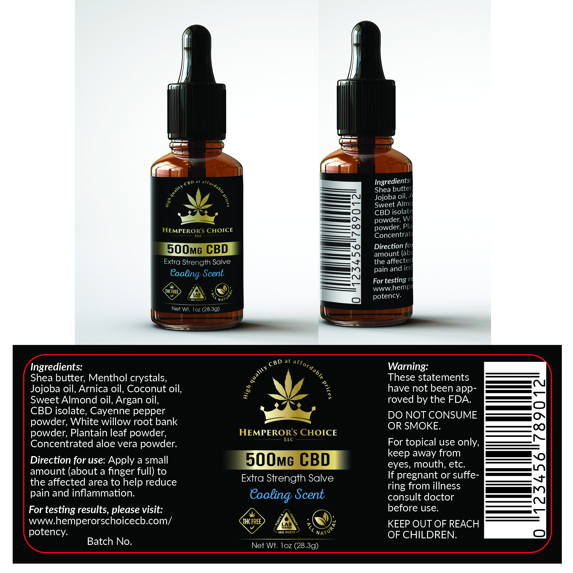 Label Design by Krasimira Georgieva for Hemperor’s Choice Llc | Design #23342492