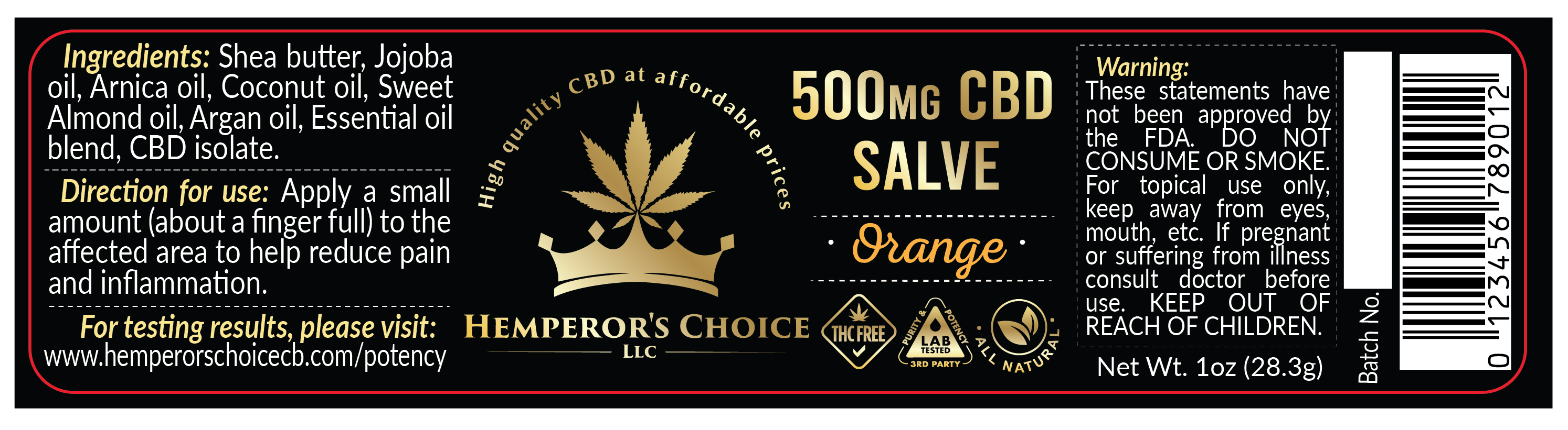 Diseño de Etiqueta por Krasimira Georgieva para Hemperor’s Choice Llc | Diseño #23349057