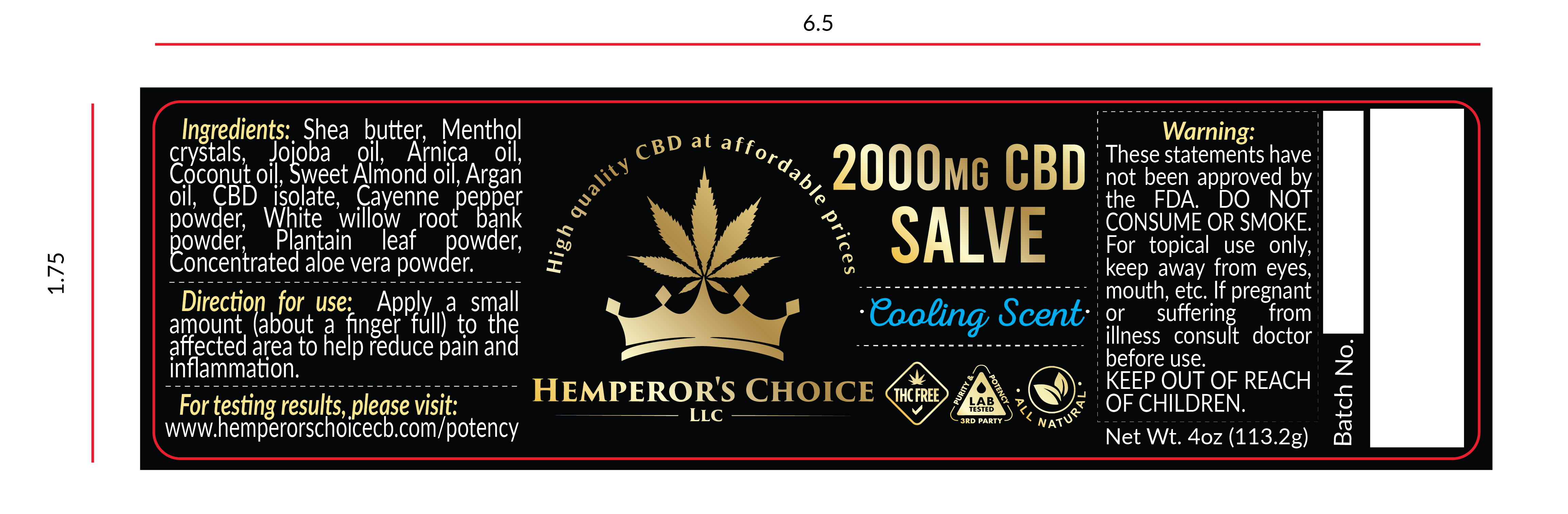 Label Design by Krasimira Georgieva for Hemperor’s Choice Llc | Design #23357331