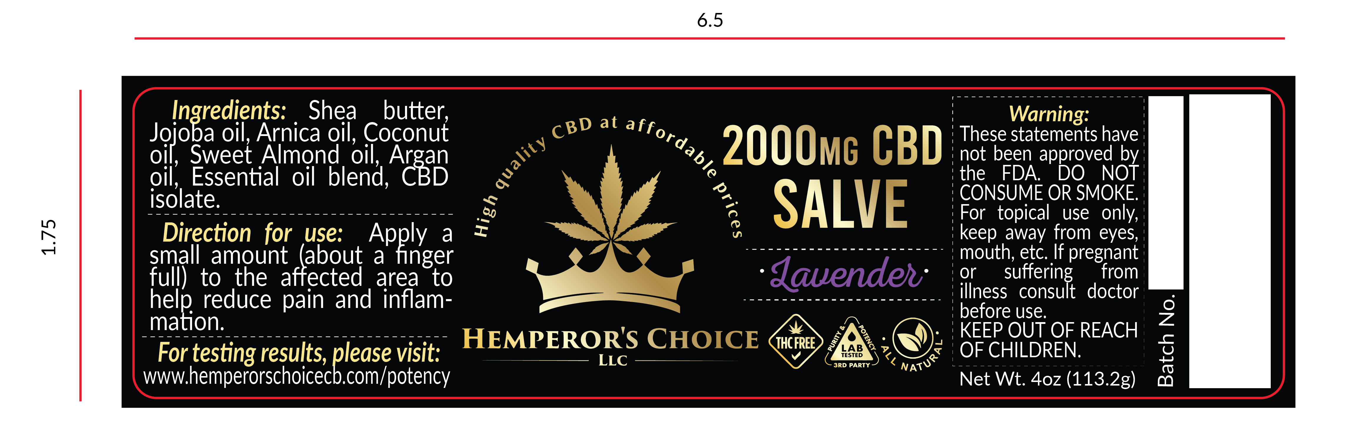 Label Design by Krasimira Georgieva for Hemperor’s Choice Llc | Design #23357589