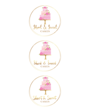Short & Sweet Cakes | Logo Design by Amethystica