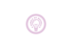 Handle My Business text around light bulb  | Design de Logo par Fandiart