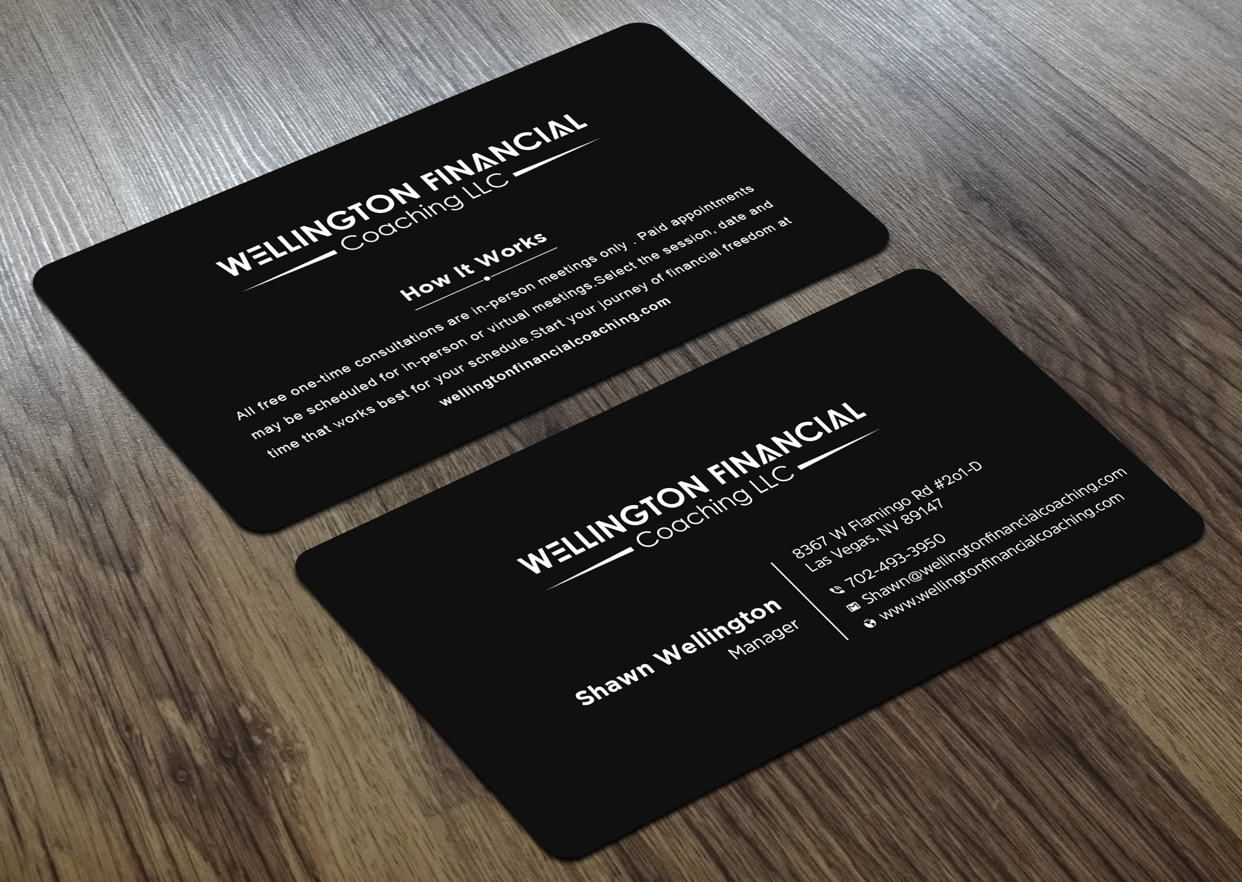 Visitenkarten-Design von Uttom 2 für Wellington Financial Coaching LLC | Design #23348558