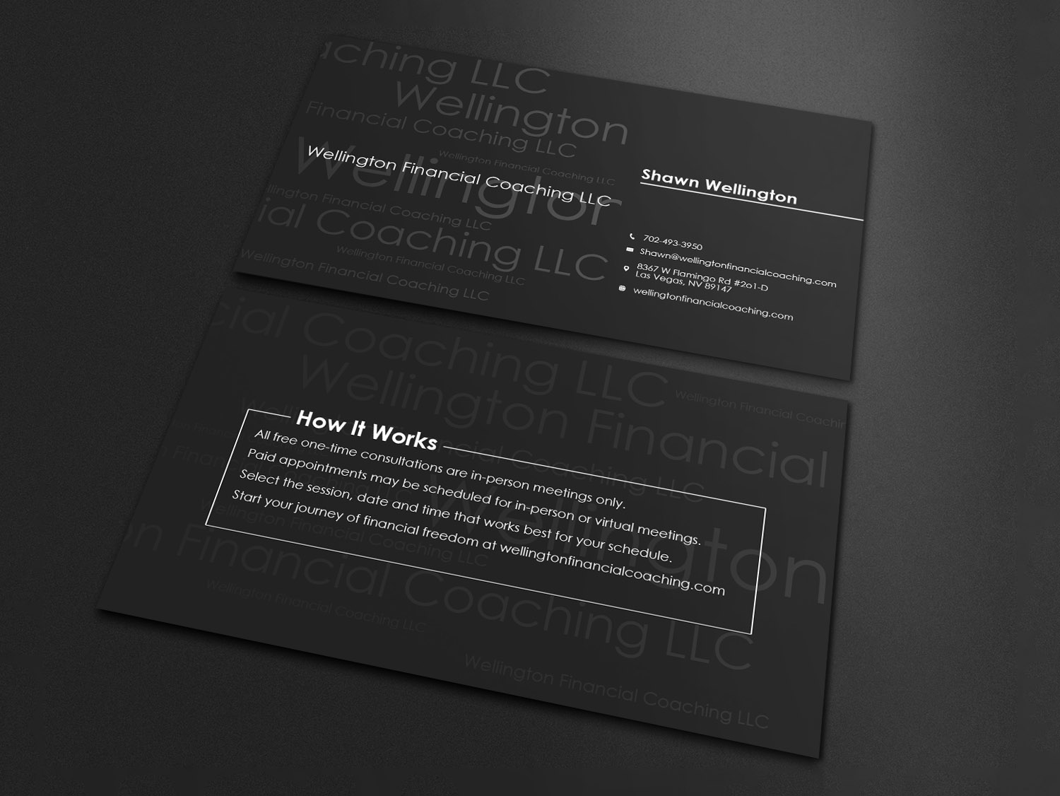 Design de Carte de Visite par Adnan.design pour Wellington Financial Coaching LLC | Design #23347936